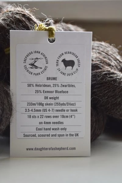 Brume DK - Daughter of a Shepherd - Farm to Cable Yarns