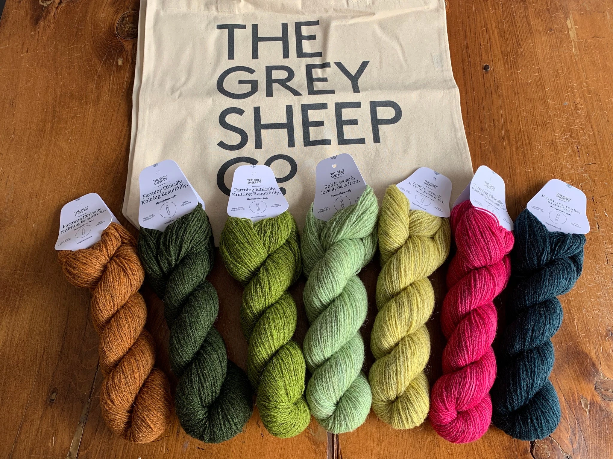 The Little Grey Sheep - Hampshire 4 ply - Farm to Cable Yarns