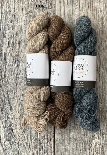 Marit Sweater Kits - Tukuwool Fingering and Laine Issue 7 - Farm to Cable Yarns