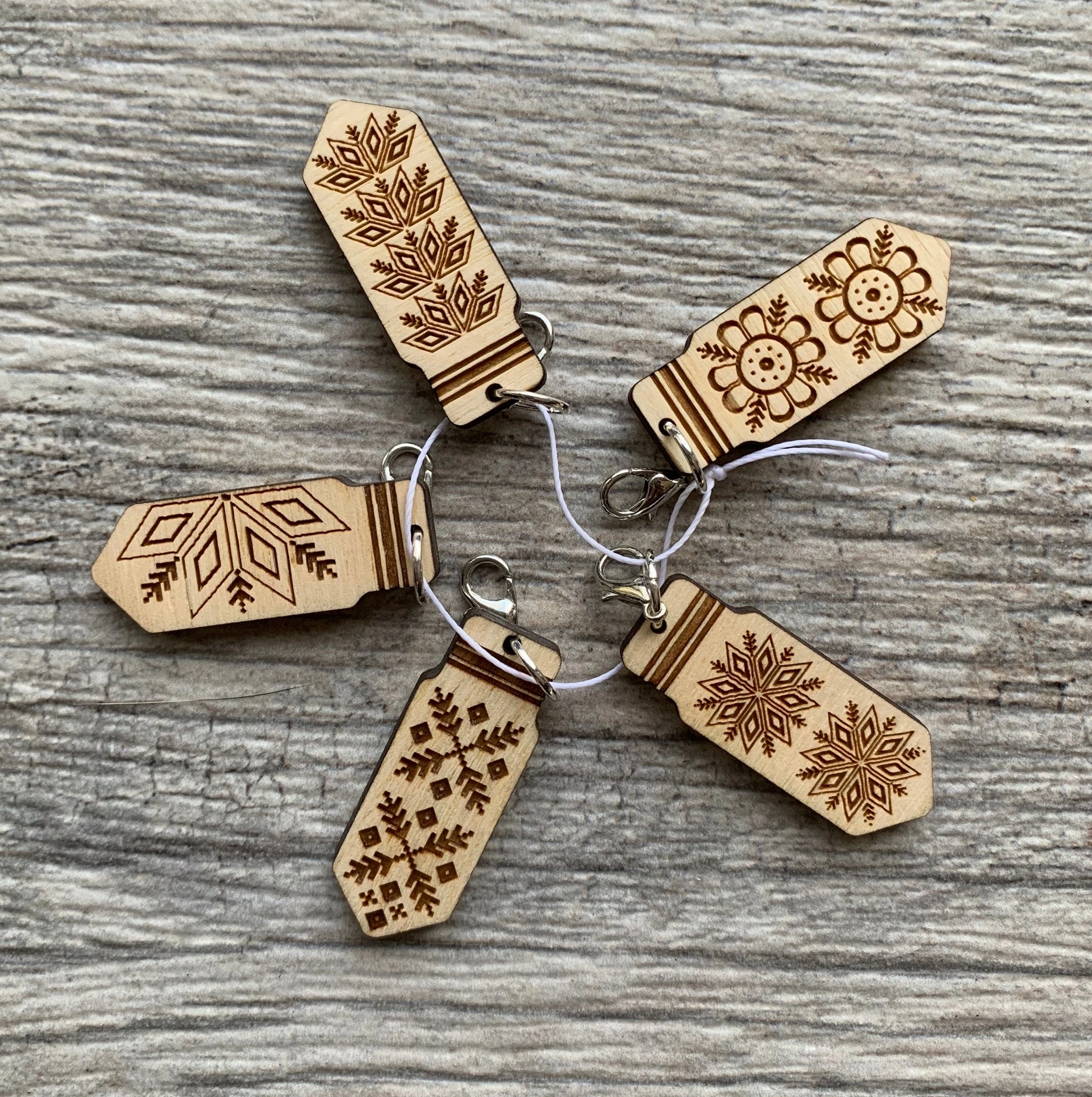 Knitography Selbuvotter Progress Keeper/Stitch Marker Set - Farm to Cable Yarns