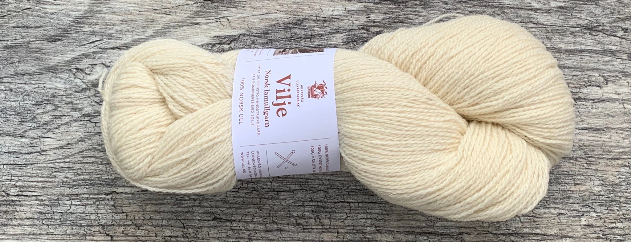 Vilje (ubleket) - Farm to Cable Yarns