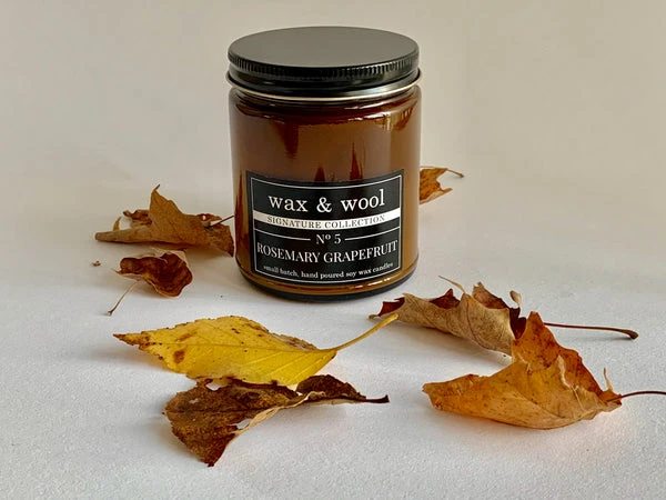 Wax & Wool - Hand Poured Soy Candles - Farm to Cable Yarns