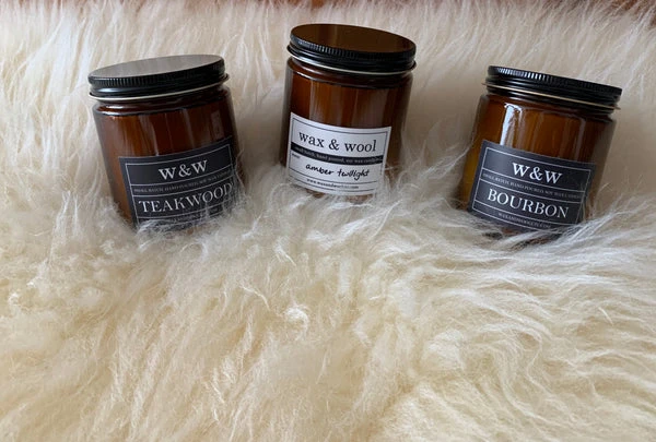 Wax & Wool - Hand Poured Soy Candles - Farm to Cable Yarns