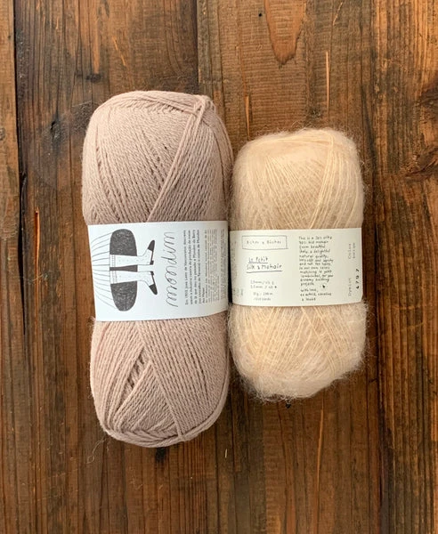 Paloma Sweater Kits - Mondim + Le Petit Silk & Mohair - Farm to Cable Yarns