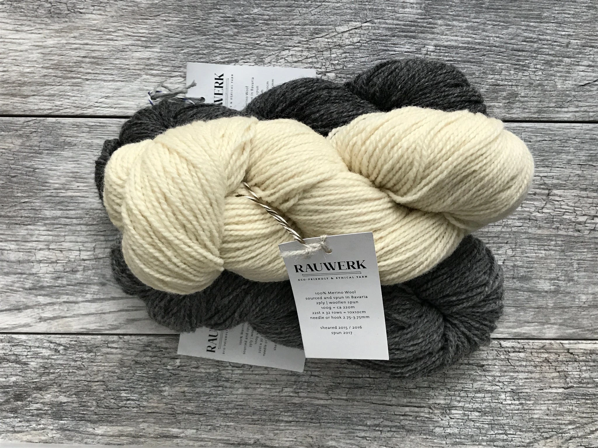 Rauwerk 2-Ply Merino Yarn - Farm to Cable Yarns